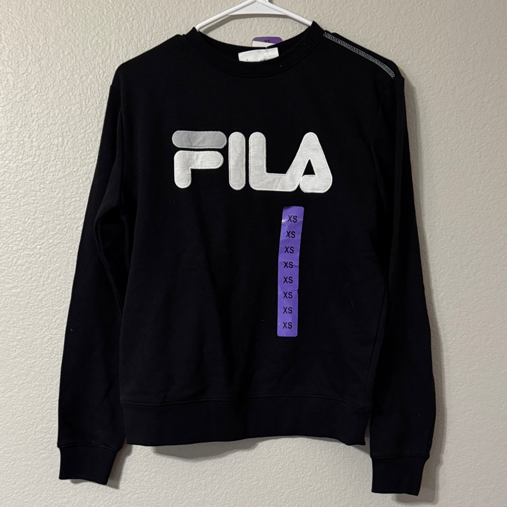 Fila Black Crewneck Men's Sweater